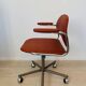 Fully Restored Kovona Burgundy Office Chair from Czechoslovakia 1979’s
