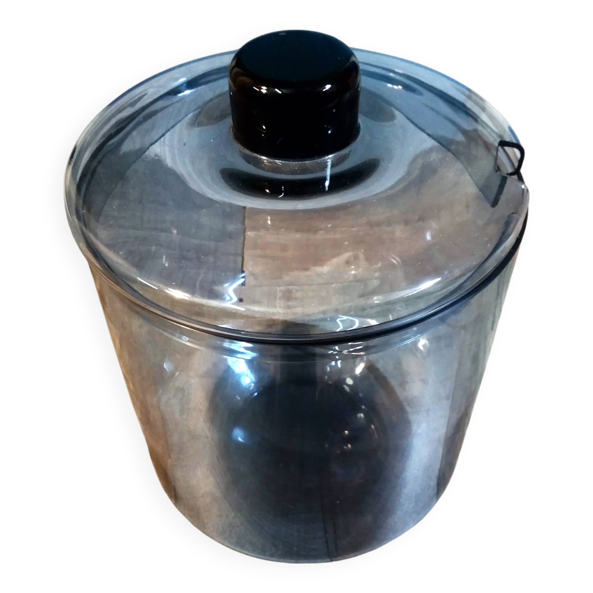 1960s glass ice bucket