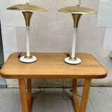 a pair of lamps, signed, France 1970s