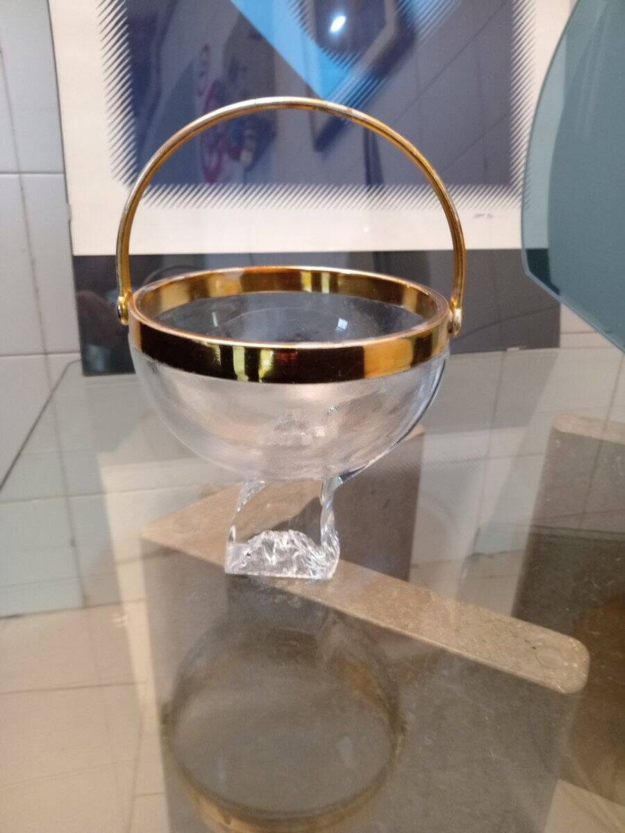 Ice bucket by Marcello Taddei for Kristall Krisla, 1970s