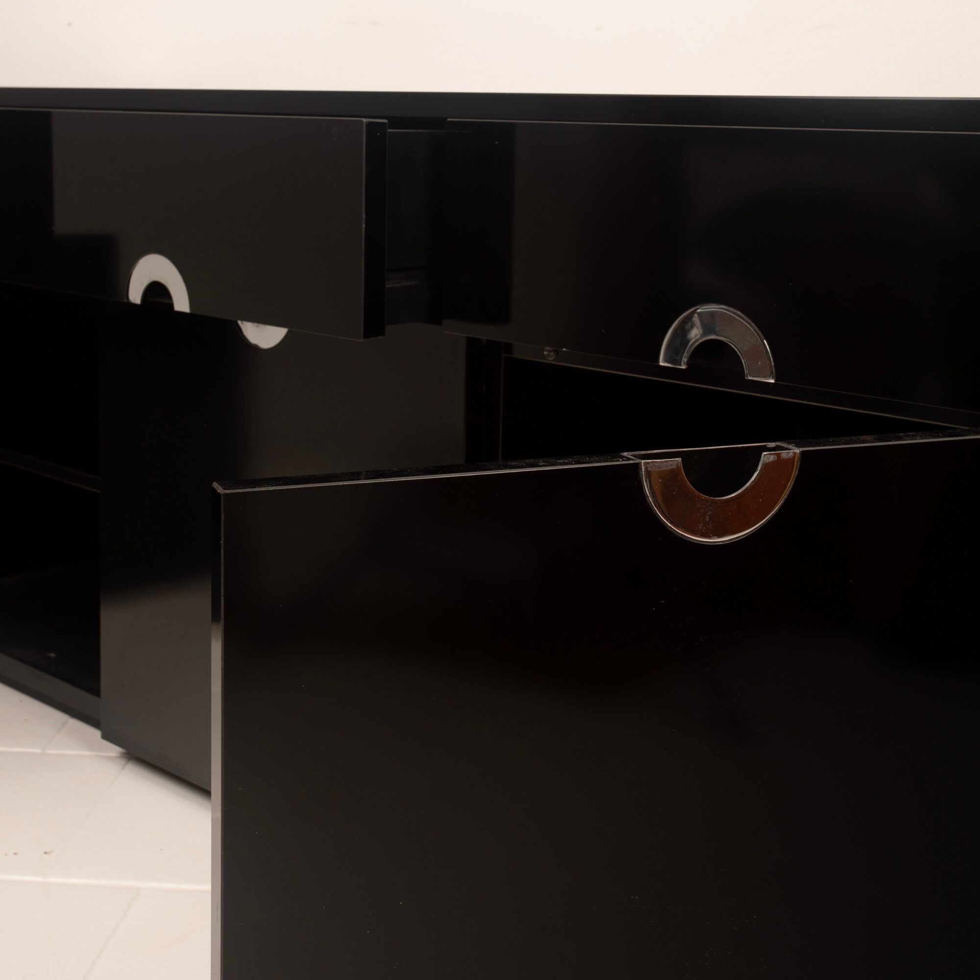Willy Rizzo Alveo Sideboard for Mario Sabot, Italy 1970