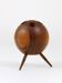 Tripod chandelier ball by Carl Aubock in walnut, Austria, 1950s.