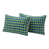 Set of 2 vintage kilim cushion covers 38x61 cm