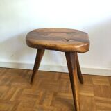Solid olive stool