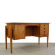 Vintage Pine Veneer Desk, 1960s