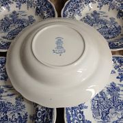 12 antique flat plates Lunéville KG