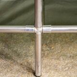 Libreria vintage autoportante in acciaio e vetro di Poul Cadovius per Royal System Denmark, anni '60