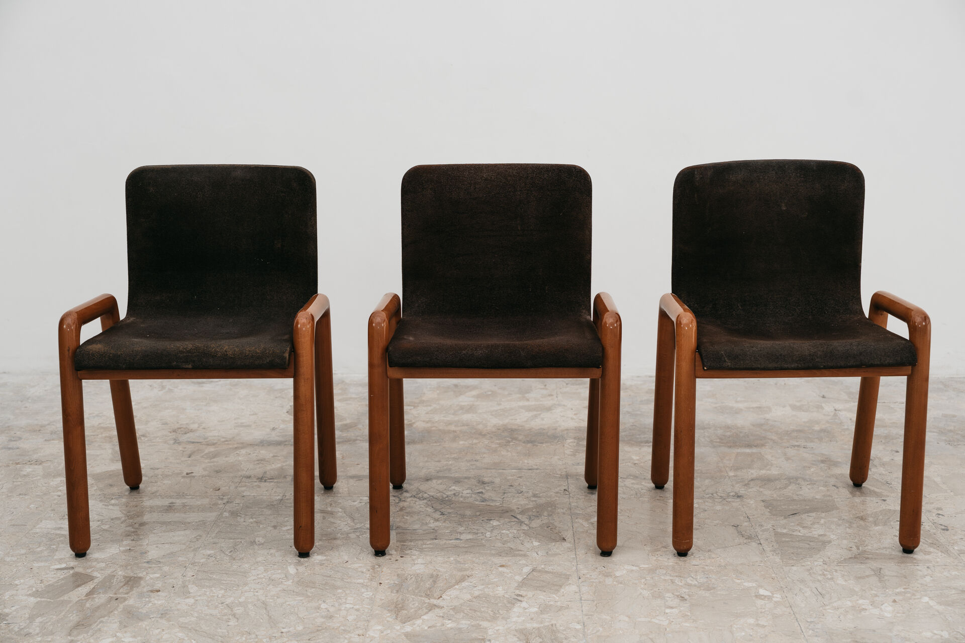 Guido Faleschini I4 Mariani 3 Sedie Mod. Dilos Design 1970’s Modern