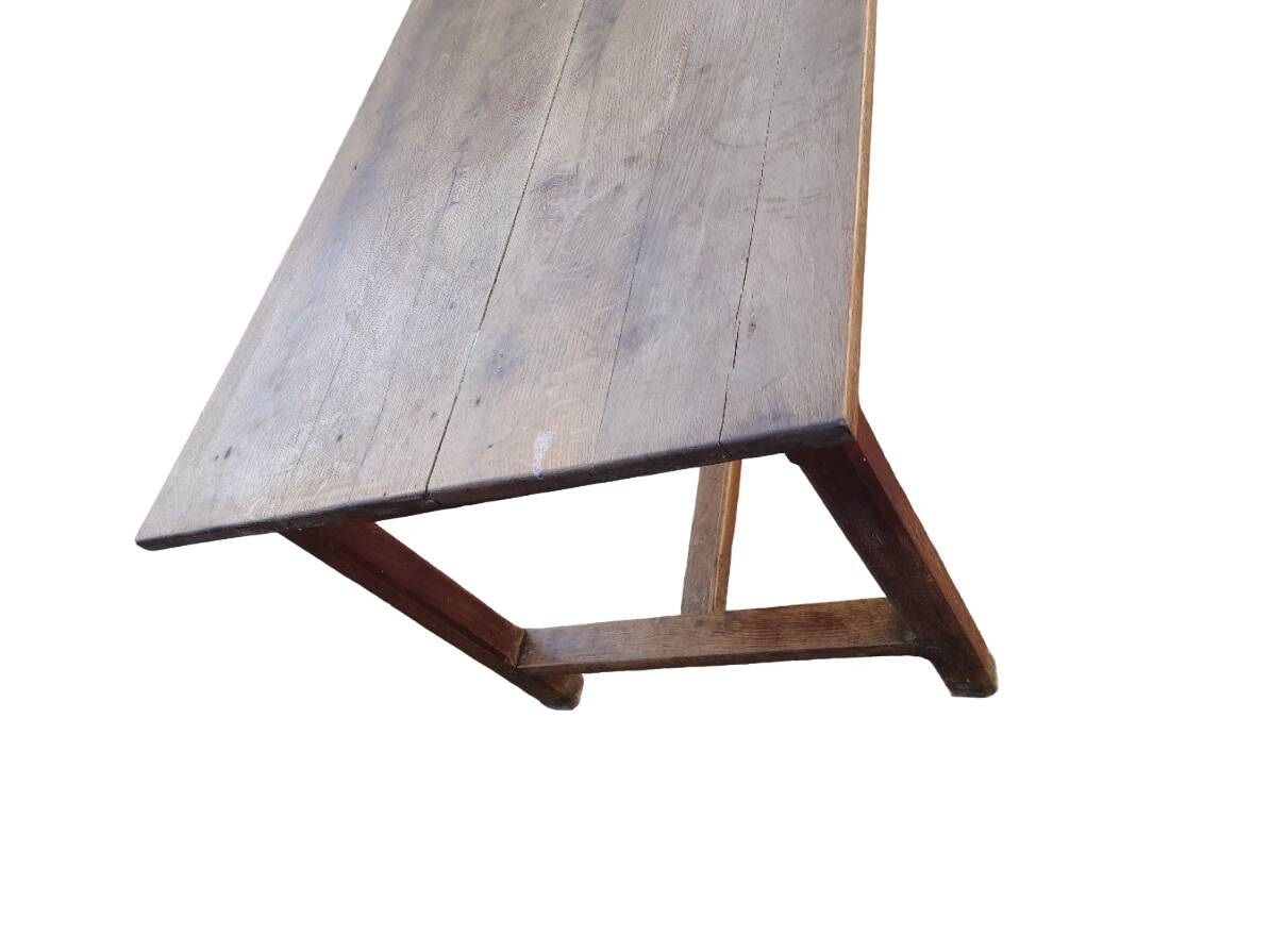 19th century oak farm table