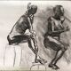 Large format nude study drawing