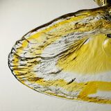 Vintage Murano glass pendant lamp by AV Mazzega, Italy, 1950s.