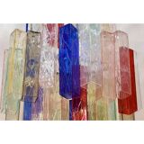 Monumental Contemporary Multicolour “Square Bark” Murano Glass Italian Casca
