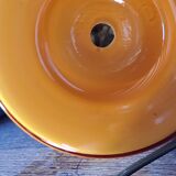 Designer orange glass lamp from the 70s