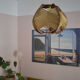 Lampe camel tissée à suspendre