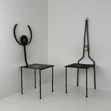 Pair of chairs by Jean-Jacques Argueyrolles