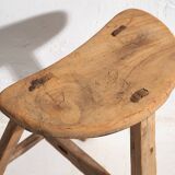 Antique Primitive Style Oriental Stool (c.1920) #2