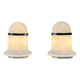 2 lampes de table en verre de Murano éditées par Reggiani