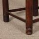 Set of 4 straw-seated solid wood chairs, French craftsmanship, 1950.