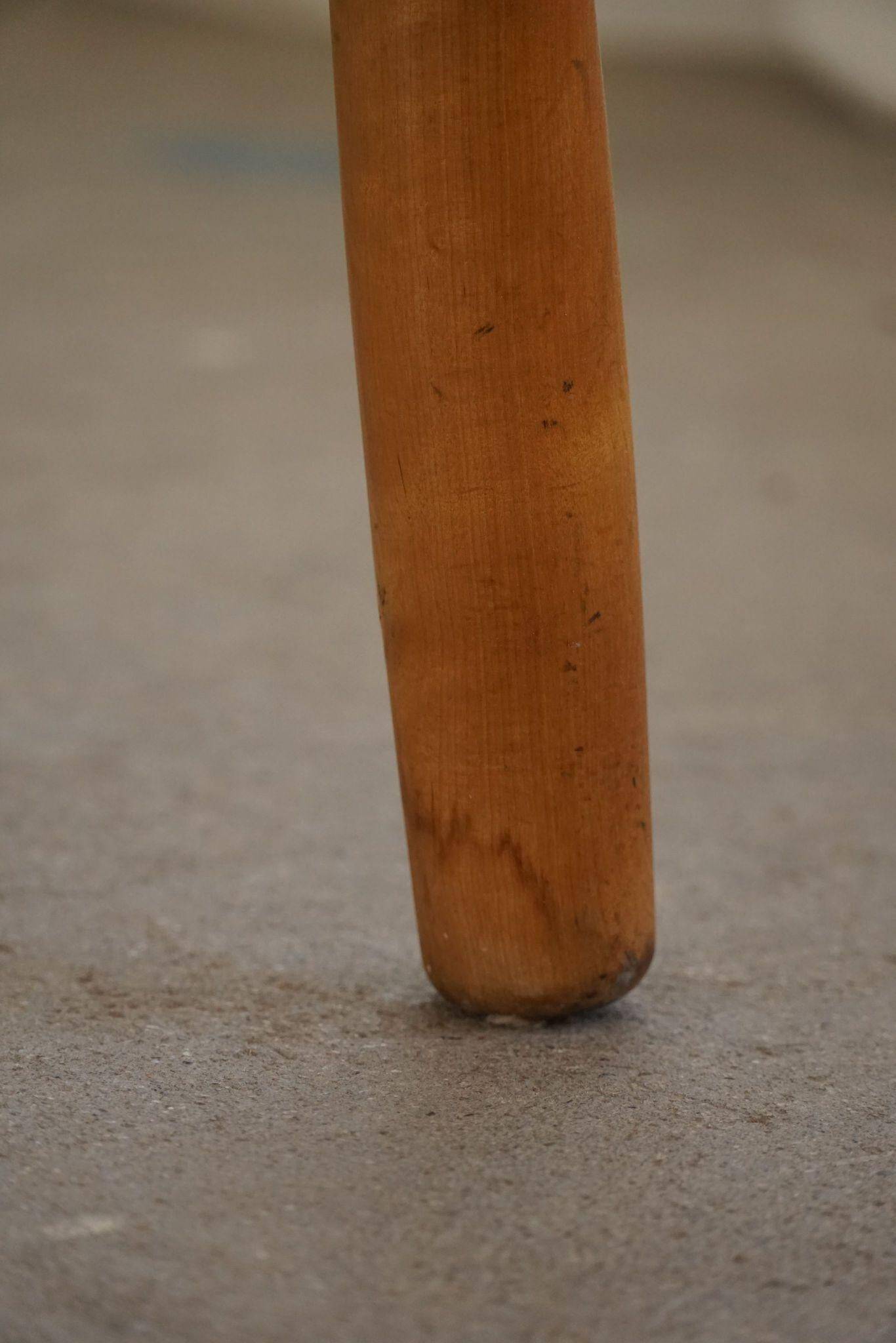 Danish modern birch desk/dining table attributed to Philip Arctander, 1940s.