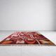 Authentic Moroccan wool rug handwoven, 250x150 cm.