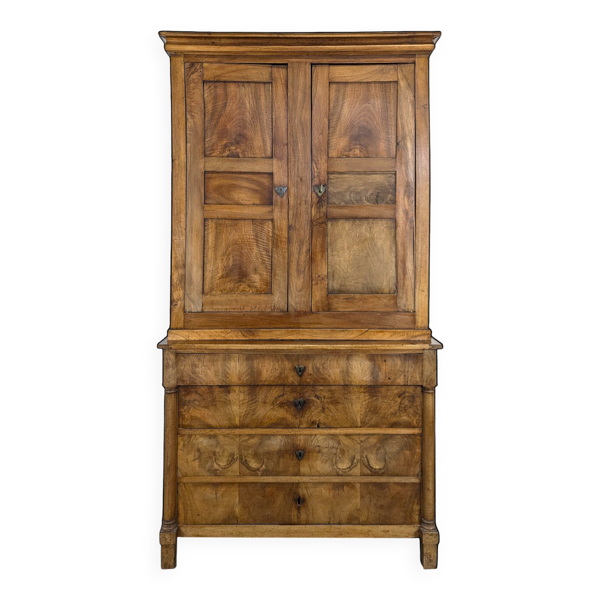 Buffet commode époque Empire en Noyer
