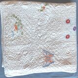 Patchwork américain matelassé et brodé 182x193 cm