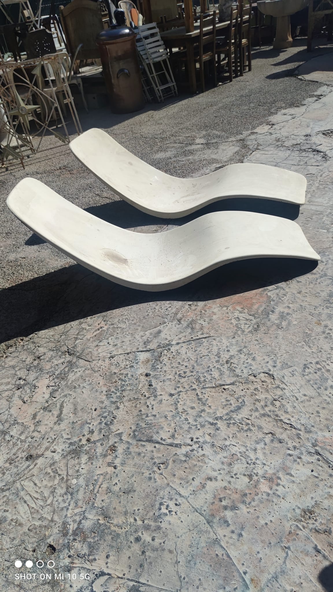 Sun lounger by Charles Zublena in polyester, circa 1960