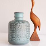 Mid-century Scandinavian modern art design pottery vase by Mari Simmulson for Upsala Ekeby, Sweden, 1970s