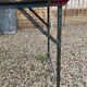 Table haute pliante en bois et fer