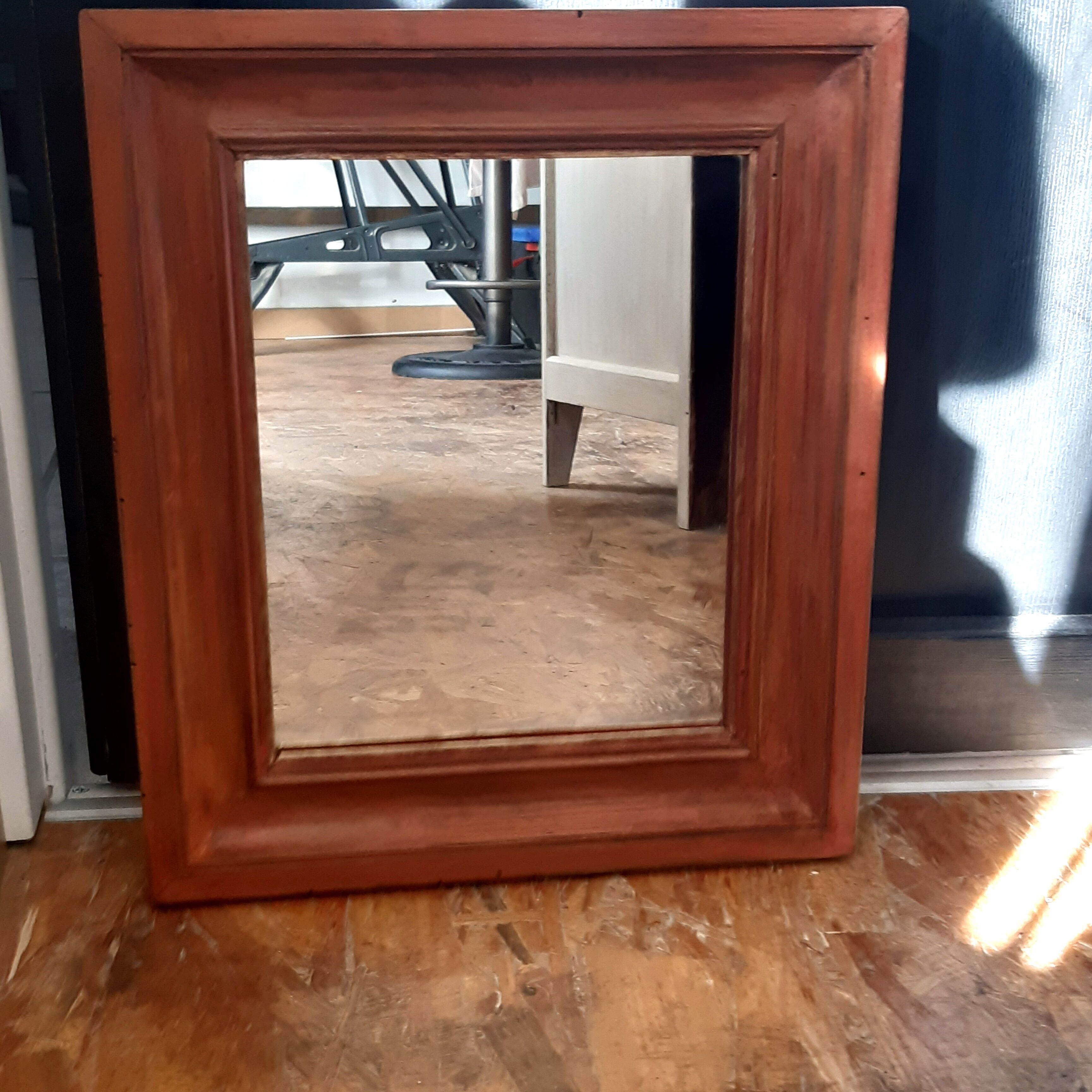 Wood mirror