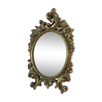 Former mirror Rococo gilded wooden