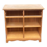 Vintage Scandinavian wooden shelf from the 1980s.