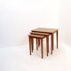 Nesting tables in teak mid-century modern - 1960s