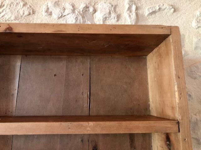 Antique wooden craft shelf