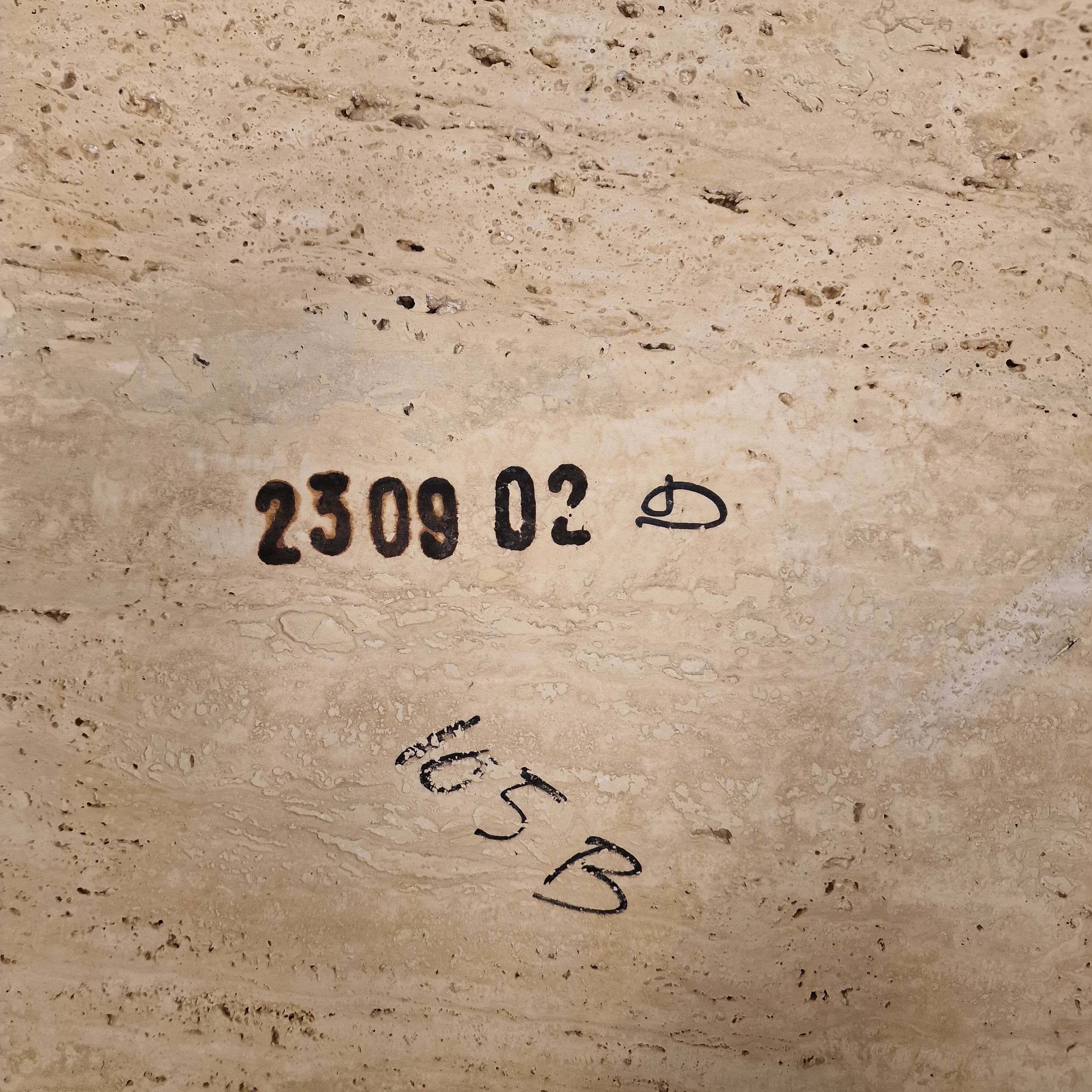 Italian travertine coffee table