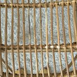Rattan shell armchair