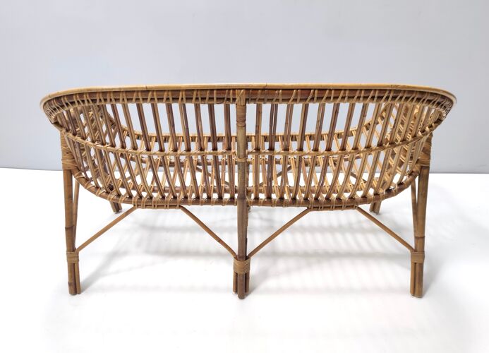 Vintage Bamboo Sofa, Made in Italy