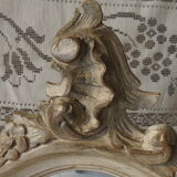 Former white grey patina hairdresser mirror table 2 Shabby chic drawer