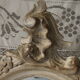 Former white grey patina hairdresser mirror table 2 Shabby chic drawer