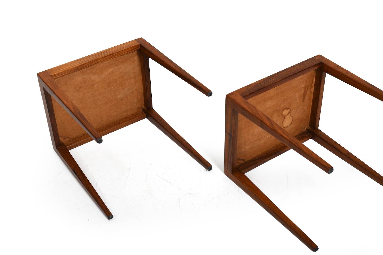 Pair of Danish Side Tables with Formica Tops