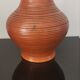 Vase art déco en céramique terra cotta signée, made in France 30s