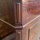Louis Philippeen low sideboard mahogany and black marble 1900