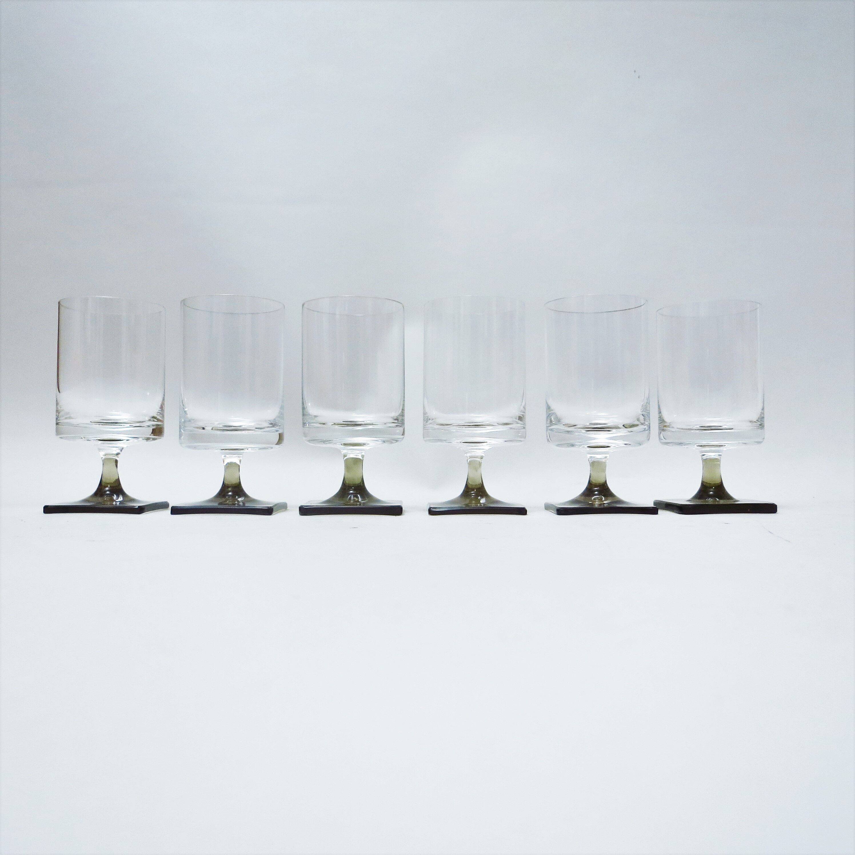 Six glasses of white wine Georg Jensen Rosenthal 60s