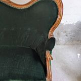 Louis Philippe bench and armchair set