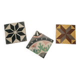 Lot of cement tiles