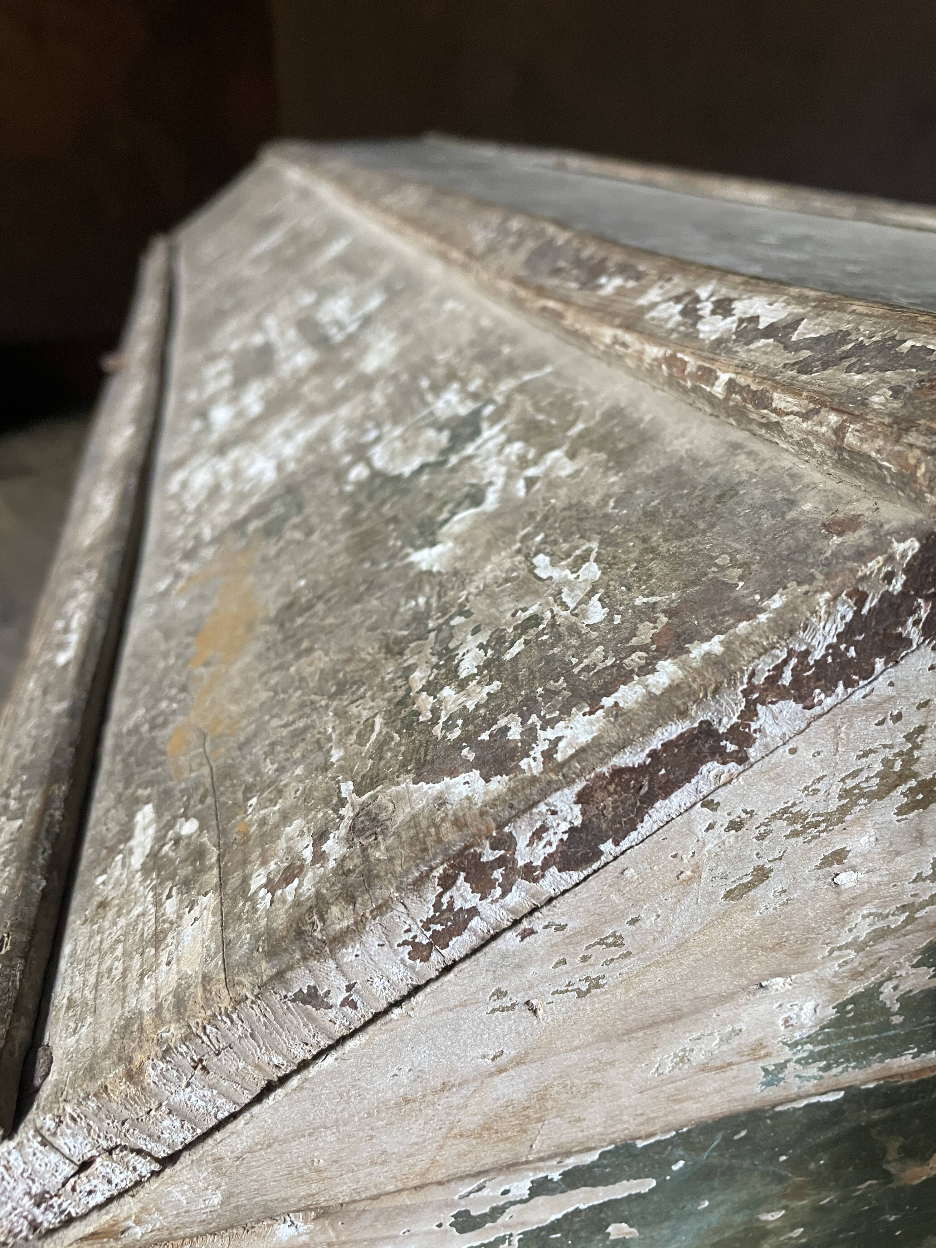 Large Antique 19th Century Continental Painted Pine Blanket Chest | Antique