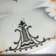 Bonbonnière porcelaine ovale décorée