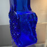 Cobalt blue vase by Lars Hellsten Sweden 1960s