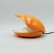 Lampe Oyster orange vintage par Gamma3, design italien des années 1970