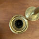 Pair of gilded brass candle holders